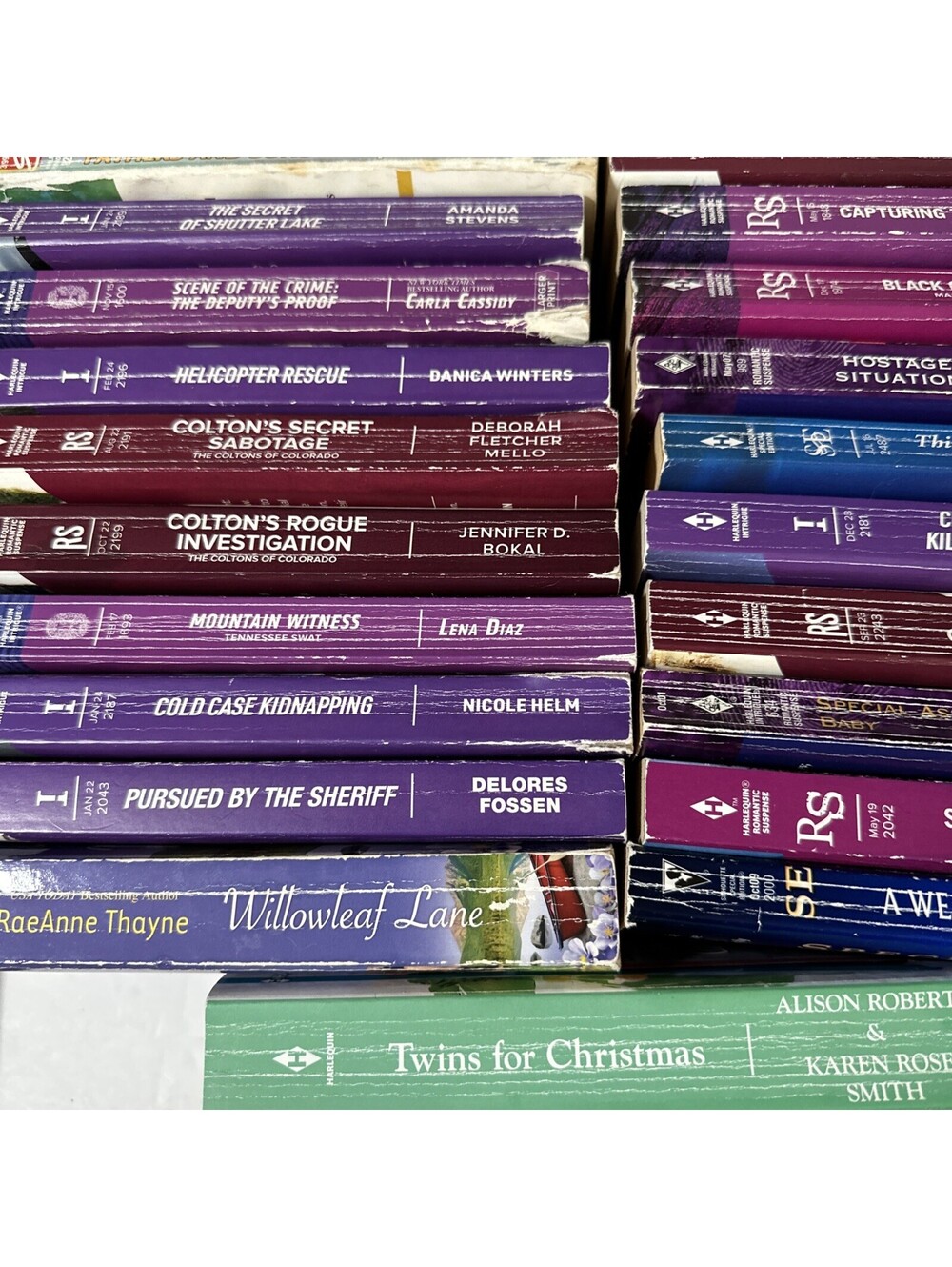 Lot of 20 Harlequin Intrigue Romantic Suspense Paperback Books Mystery Romance
